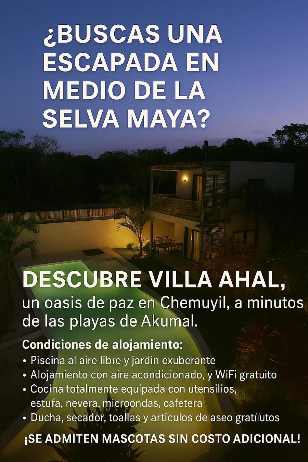 Villa Ahal, Chemuyil Kültér fotó